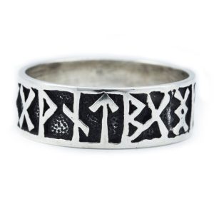 Bague Viking avec Runes en Argent