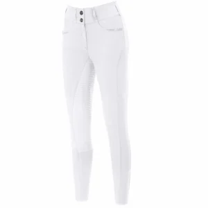 Pantalon d'équitation blanc dame Pikeur Sebiha fond grip