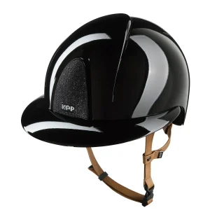 Casque d’équitation KEP Smart Nova Metal Polish – Star – Jugulaire Beige – Visière Polo