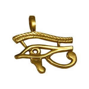 Pendentif Œil d&rsquo;Horus (plaqué or)