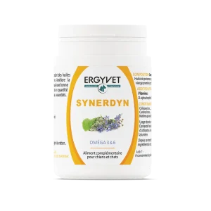 Synerdyn Ergyvet – Complément Alimentaire Oméga 3 & 6 pour Chiens et Chats