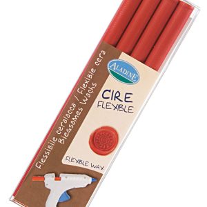 4 bâtons de cire rouge