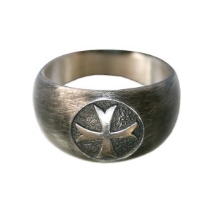Bague Croix templière pattée en argent