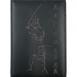 Porte-papiers noir Bushido et Samouraï