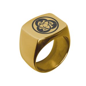 Chevalière dorée « Hagakuré »