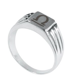 Bague en argent Omega