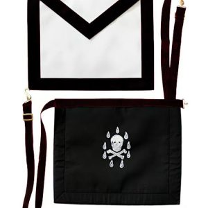 Tablier d’Aréopage REAA noir