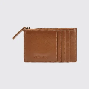 Porte-cartes en cuir Broomhill - Caramel