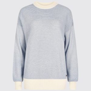 Pull en mélange de bambou Carrick - Dusty Blue