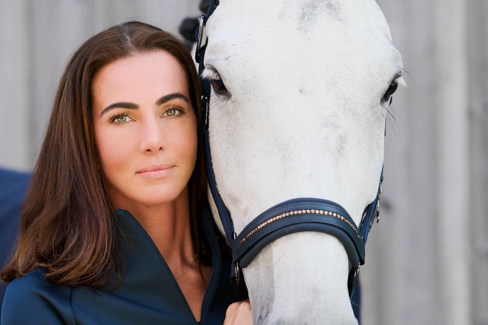 Licol DOUBLE PIN GLOSSY CRYSTAL Eskadron Platinum 24 – Image 3