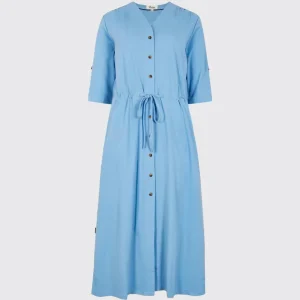 hanlon-womens-midi-length-shirt-dress-azure-448426-1.jpgv1741625311 Robe chemise midi Hanlon - Azure