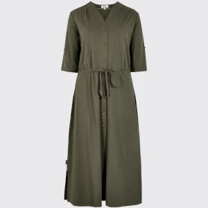 hanlon-womens-midi-length-shirt-dress-kelp-448433-1.jpgv1741625316 Robe chemise midi Hanlon - Kelp