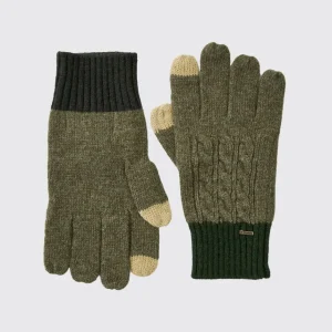 Gants tricotés Ballyhide - Olive