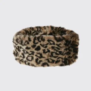 Bandeau en fourrure synthétique -  Leopard