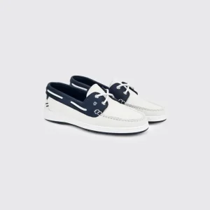 Marbella Deck Shoe - White/Navy