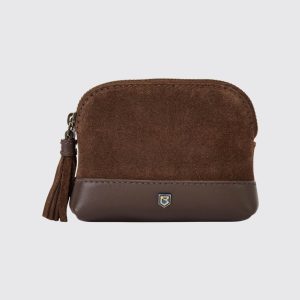 Porte-monnaie en daim Richmond - Cigar