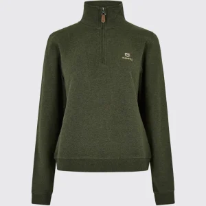Sweat-shirt à quart de zip Castlemartyr - Olive