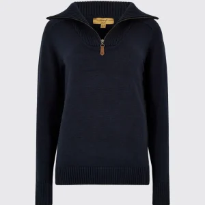 ladies-zip-neck-knit-sweater-navy-rosmead-434203-1.jpgv1725401385 Rosmead Sweater - Navy