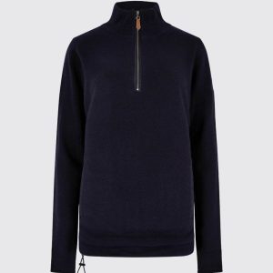 ladies-zip-neck-sweater-navy-morrisey-422303-1_5354df08-cfbc-4217-a665-b0d621469d8b.jpgv1715171617 Pull à col zippé Morrisey pour femmer - Navy