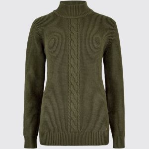 Pull à col montant Lennon - Dusky Green
