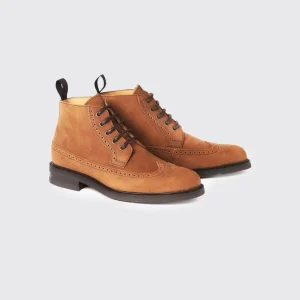 Bottines à Lacets Brogue Down - Brown