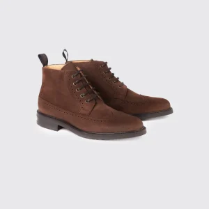 Bottines à Lacets Brogue Down - Walnut