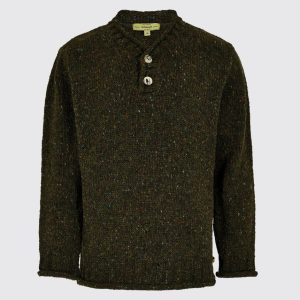 Pull Irlandais Taylor - Olive