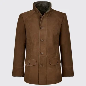 Veste en cuir Moore - Walnut