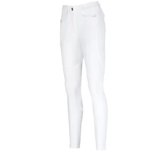 Pantalon d'équitation dame Pikeur Laure Genoux grip Blanche