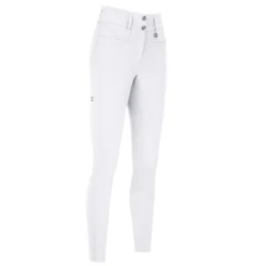 Pantalon d'équitation blanc pour femme Pikeur Highwaist fond mc crown