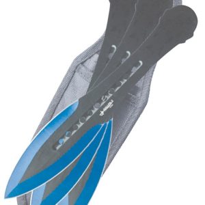 Set couteaux de lancer pointe bleue