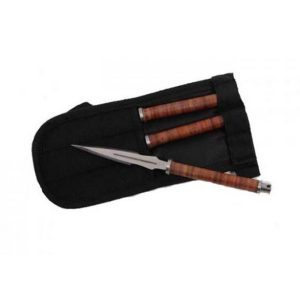 Set de 3 kunaïs Cuir